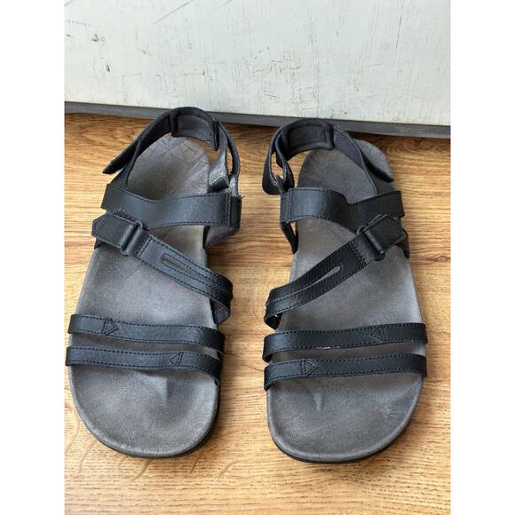 Merrell Sandal Womens 9 Strappy Slingback J002684 Black Leather - Picture 1 of 5